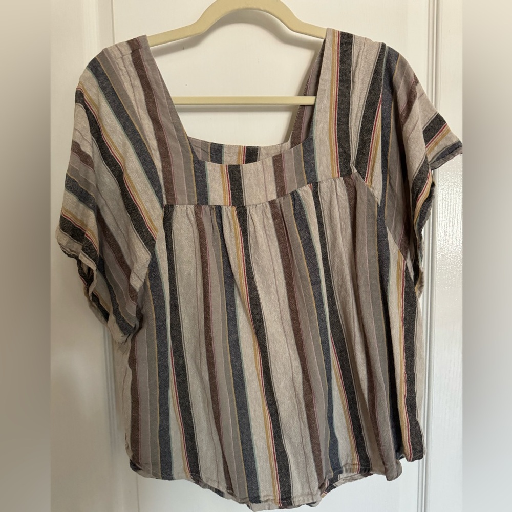 4Our Dreamers Striped Boho Top Women's Size Medium